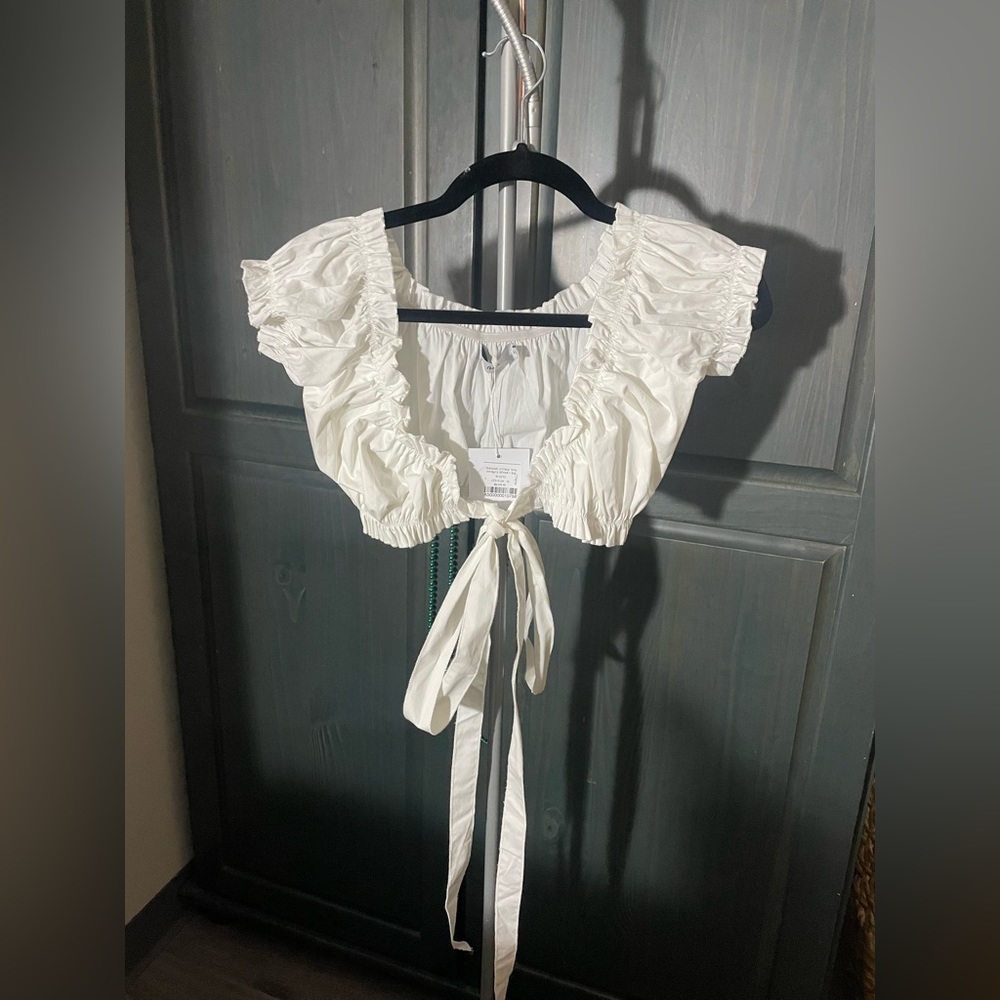 Adika Crop Wrap Blouse